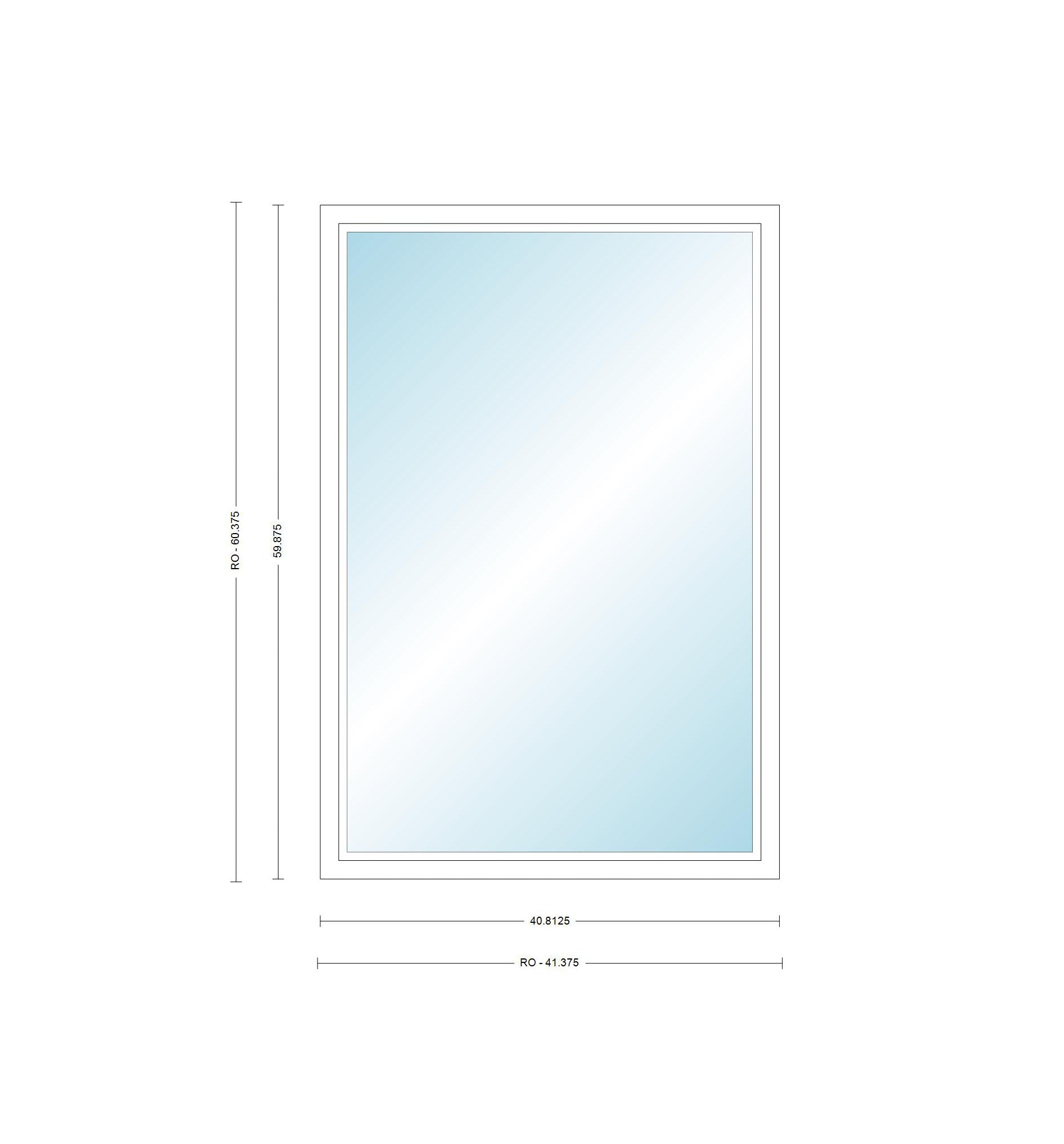 ANDERSEN Windows 400 Series Picture Window Fixed 40-13/16" Wide Vinyl Exterior Wood Interior Low-E4 Dual Pane Argon Full Glass Grilles Optional P3530, P3535, P3540, P3545, P3550, P3555, Or P3560