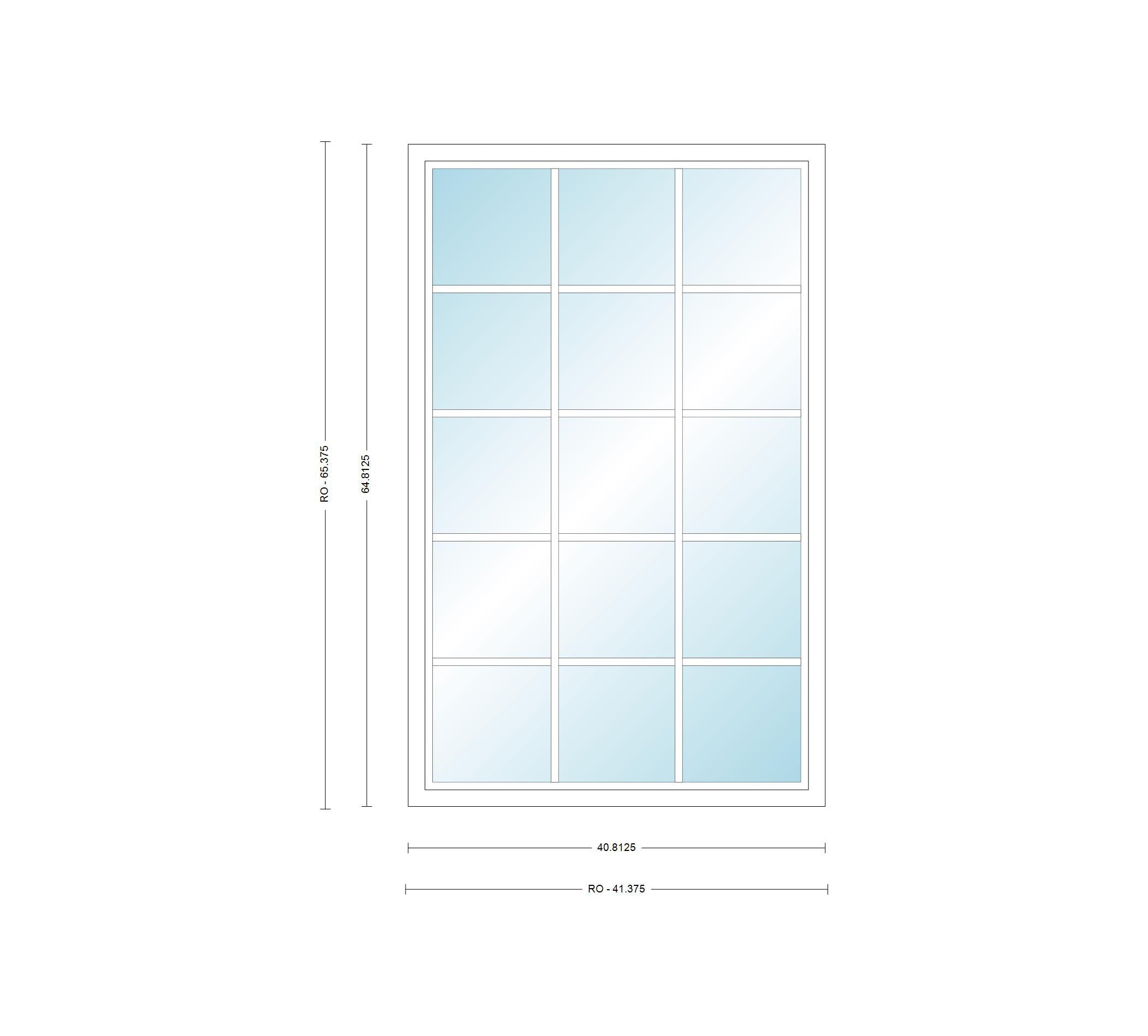 ANDERSEN Windows 400 Series Picture Window Fixed 40-13/16" Wide Vinyl Exterior Wood Interior Low-E4 Dual Pane Argon Full Glass Grilles Optional P3530, P3535, P3540, P3545, P3550, P3555, Or P3560