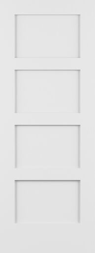 BROSCO Frameport 4 Panel Primed Flat Shaker Sticking 6'8