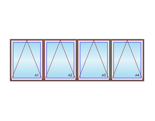 MARVIN Elevate Quad Awning Windows CN25 4W 96" Wide Venting Or Fixed Ultrex Fiberglass Exterior Bare Pine Interior New Construction Dual Pane Low-E2 Argon Full Screen Optional CN2519 4W CN2523 4W CN2527 4W CN2535 4W CN2539 4W CN2547 4W