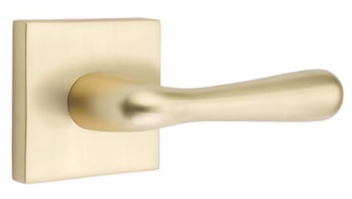 EMTEK Basel Lever Modern, Disk, Square, Neos, Modern Rectangular, Or Urban Modern Rosette Door Lever Handle Passage, Privacy, Or Dummy Many Color Options