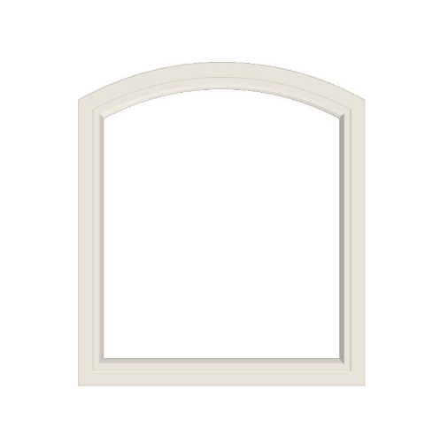 400 Series Specialty Equal Leg Arch Window 35 15/16" Wide Fixed Vinyl Exterior Wood Interior Low-E4 Dual Pane Argon Full Glass Grilles/Tempered Optional AFCP3006,AFCP301,AFCP302,AFCP303,AFCP3035,AFCP304,AFCP3045,AFCP305,AFCP3055,AFCP306 Or AFCP308