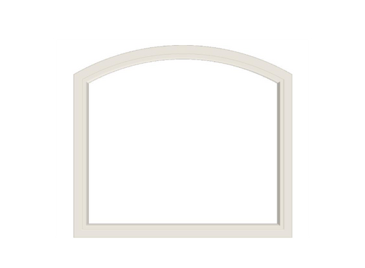 Andersen 400 Series Specialty Equal Leg Arch Window 48" Wide Fixed Vinyl Exterior Wood Interior Low-E4 Dual Pane Argon Full Glass Grilles/Tempered Optional AFC206, AFC21, AFC22, AFC23, AFC235, AFC24, AFC245, AFC25, AFC255, AFC26 Or AFC28