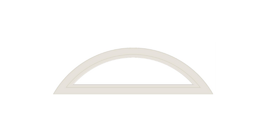 Andersen 400 Series Specialty Eyebrow Fixed Window Double Hung Frame Cladding Vinyl Exterior Wood Interior Low-E4 Argon Dual Pane Tempered Optional FCD28, FCD30 Or FCD38
