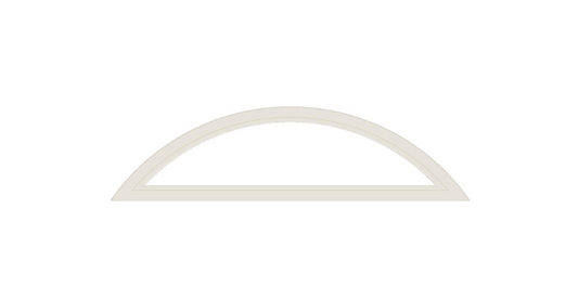 Andersen 400 Series Specialty Eyebrow Fixed Window With Frenchwood Gliding Frame Cladding Vinyl Exterior Wood Interior Low-E4 Argon Dual Pane Tempered Optional FCFW50 Or FCFW60
