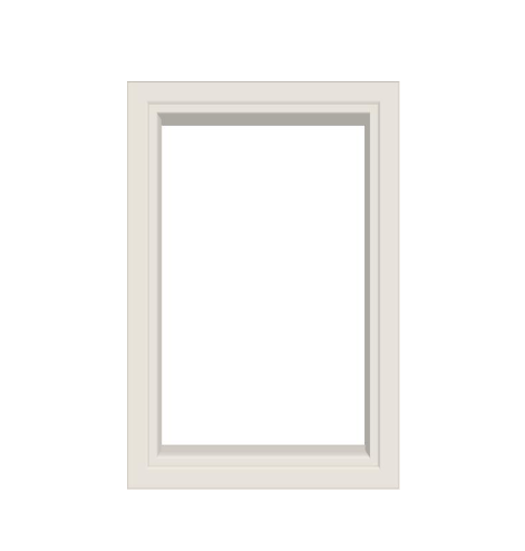 Andersen 400 Series Specialty Rectangle Window 24" Wide Fixed Vinyl Exterior Wood Interior Low-E4 Dual Pane Argon Full Glass Tempered Option