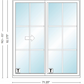 ANDERSEN NLGD60611-2 200 Series Narroline 71¼" X 82⅜  Sliding/Gliding Dual Pane Low-E Tempered Stainless Glass 2 Panel Unassembled Patio Door Grilles/Screen Options