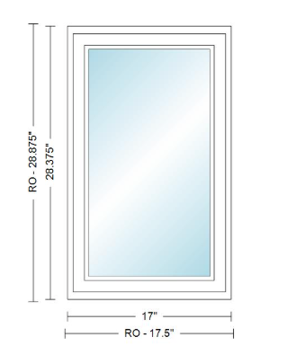 ANDERSEN Windows 400 Series Venting Casement 17" Wide Vinyl Exterior Wood Interior New Construction Low-E4 Dual Pane Argon Fill Glass Full Screen/Tempered/Frosted/Grilles Optional CR12, CR125, CR13, CR135, CR14, CR145, CR15, CR155, Or CR16