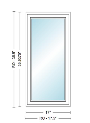 ANDERSEN Windows 400 Series Venting Casement 17" Wide Vinyl Exterior Wood Interior New Construction Low-E4 Dual Pane Argon Fill Glass Full Screen/Tempered/Frosted/Grilles Optional CR12, CR125, CR13, CR135, CR14, CR145, CR15, CR155, Or CR16