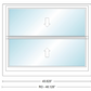 ANDERSEN Windows 400 Series Double Hung 45-5/8" Wide Vinyl Exterior Wood Interior Low-E4 Dual Pane Glass Screen/Grilles/Tempered/Frosted Optional TW38210, TW3832, TW3836, TW38310, TW3842, TW3846, TW38410, TW3852, TW3856, TW38510, TW3862, TW3872, TW3876