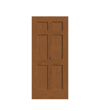 THERMATRU 6'8" Or 8'0" Classic Craft American Fir Panel Exterior Prehung Door CCA1166-DDBF5/ CCA81166-DDBF5
