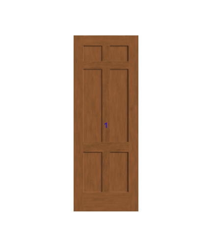 THERMATRU 6'8" Or 8'0" Classic Craft American Fir Panel Exterior Prehung Door CCA1166-DDBF5/ CCA81166-DDBF5