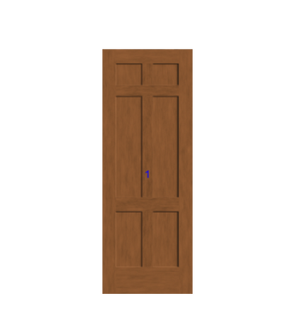THERMATRU 6'8" Or 8'0" Classic Craft American Fir Panel Exterior Prehung Door CCA1166-DDBF5/ CCA81166-DDBF5