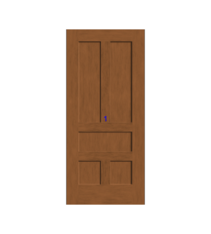 THERMATRU 6'8" Or 8'0" Classic Craft American Fir Panel Exterior Prehung Door CCA1158-DDBF3/CCA81158-DDBF3