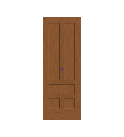 THERMATRU 6'8" Or 8'0" Classic Craft American Fir Panel Exterior Prehung Door CCA1158-DDBF3/CCA81158-DDBF3
