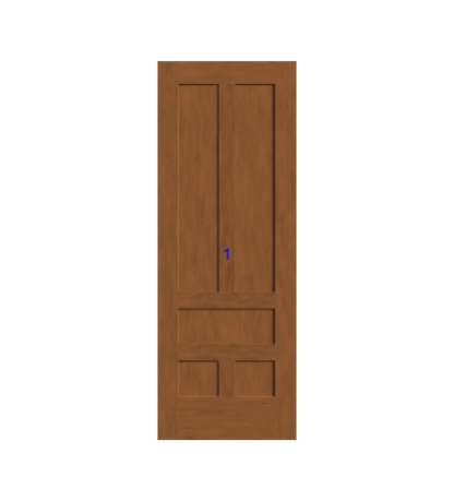 THERMATRU 6'8" Or 8'0" Classic Craft American Fir Panel Exterior Prehung Door CCA1158-DDBF3/CCA81158-DDBF3