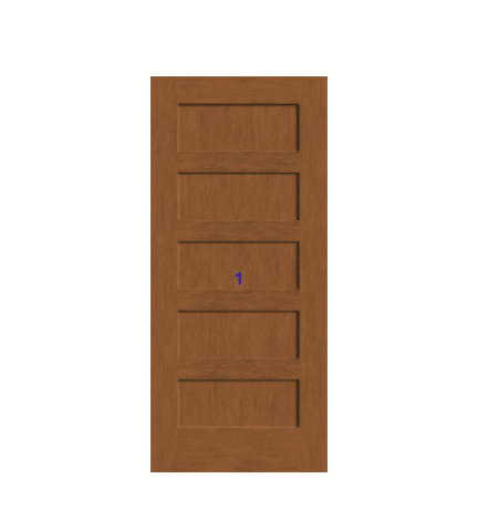 THERMATRU 6'8" Or 8'0" Classic Craft American Fir Panel Exterior Prehung Door  CCA1150-DDBF3/CCA81150-DDBF3