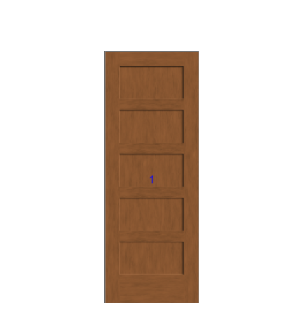THERMATRU 6'8" Or 8'0" Classic Craft American Fir Panel Exterior Prehung Door  CCA1150-DDBF3/CCA81150-DDBF3