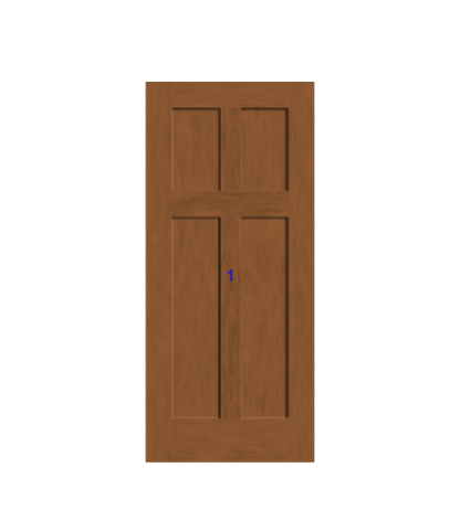 THERMATRU 6'8" Or 8'0" Classic Craft American Fir Panel Exterior Prehung Door   CCA1149-DDBF5/CCA81149-DDBF5