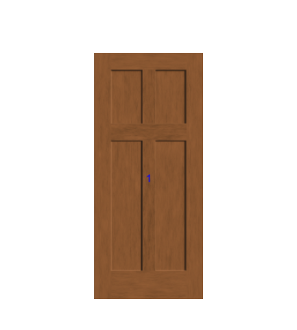 THERMATRU 6'8" Or 8'0" Classic Craft American Fir Panel Exterior Prehung Door   CCA1149-DDBF5/CCA81149-DDBF5
