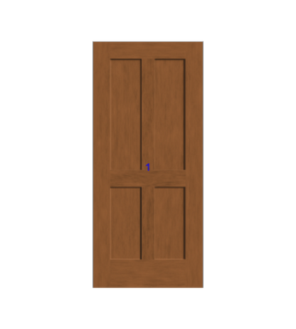 THERMATRU 6'8" Or 8'0" Classic Craft American Fir Panel Exterior Prehung Door CCA1147-DDBF5/CCA81147-DDBF5