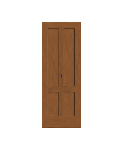 THERMATRU 6'8" Or 8'0" Classic Craft American Fir Panel Exterior Prehung Door CCA1147-DDBF5/CCA81147-DDBF5
