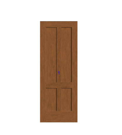THERMATRU 6'8" Or 8'0" Classic Craft American Fir Panel Exterior Prehung Door CCA1147-DDBF5/CCA81147-DDBF5