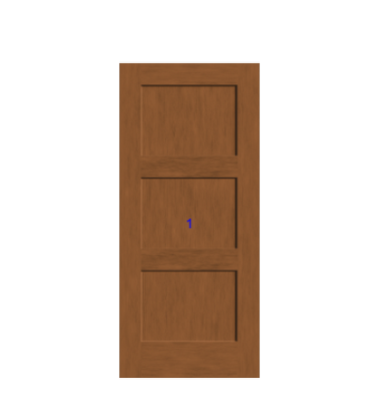 THERMATRU 6'8" Or 8'0" Classic Craft American Fir Panel Exterior Prehung Door  CCA1133-DDBF4/CCA81133-DDBF4
