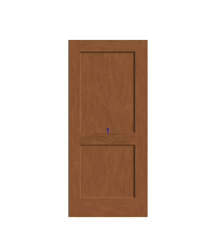 THERMATRU 6'8" Or 8'0" Classic Craft American Fir Panel Exterior Prehung Door   CCA1127-DDBF4/CCA81127-DDBF4
