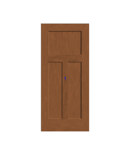 THERMATRU 6'8" Or 8'0" Classic Craft American Fir Panel Exterior Prehung Door   CCA1125-DDBF5/ CCA81125-DDBF5