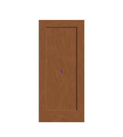 THERMATRU 6'8" Or 8'0" Classic Craft American Fir Panel Exterior Prehung Door  CCA1100/CCA81100