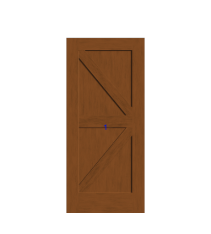 THERMATRU 6'8" Or 8'0" Classic Craft American Fir Panel Exterior Prehung Door CCA4925L-DDBF5/CCA84925L-DDBF5