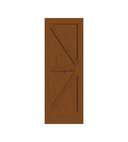 THERMATRU 6'8" Or 8'0" Classic Craft American Fir Panel Exterior Prehung Door CCA4925L-DDBF5/CCA84925L-DDBF5