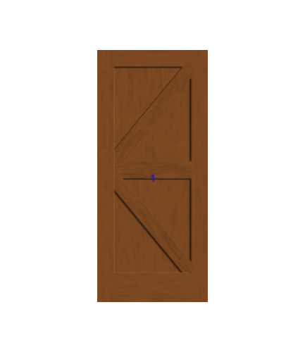 THERMATRU 6'8" Or 8'0" Classic Craft American Fir Panel Exterior Prehung Door CCA4925R-DDBF5/CCA84925R-DDBF5
