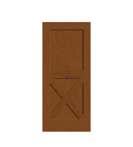 THERMATRU 6'8" Or 8'0" Classic Craft American Fir Panel Exterior Prehung Door CCA4945-DDBF5/CCA84945-DDBF5