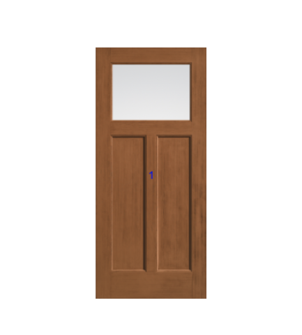 THERMATRU 6'8" Or 8'0" Classic Craft American Fir Craftsman Exterior Prehung Door  CCA210-LE/CCA210XC/ CCA210XJ/ CCA210XN/ CCA210XR/CCA8210-LE/CCA8210XC/CCA8210XJ/CCA87100-LE/ CCA8210XR/CCA87100XR