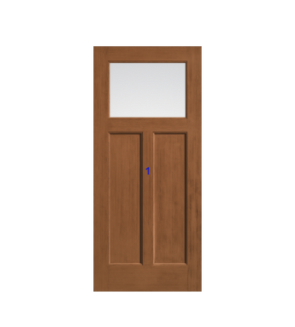 THERMATRU 6'8" Or 8'0" Classic Craft American Fir Craftsman Exterior Prehung Door  CCA210-LE/CCA210XC/ CCA210XJ/ CCA210XN/ CCA210XR/CCA8210-LE/CCA8210XC/CCA8210XJ/CCA87100-LE/ CCA8210XR/CCA87100XR