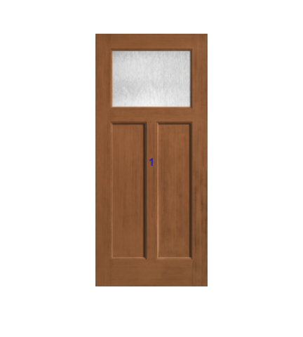 THERMATRU 6'8" Or 8'0" Classic Craft American Fir Craftsman Exterior Prehung Door  CCA210-LE/CCA210XC/ CCA210XJ/ CCA210XN/ CCA210XR/CCA8210-LE/CCA8210XC/CCA8210XJ/CCA87100-LE/ CCA8210XR/CCA87100XR