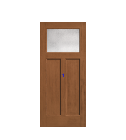THERMATRU 6'8" Or 8'0" Classic Craft American Fir Craftsman Exterior Prehung Door  CCA210-LE/CCA210XC/ CCA210XJ/ CCA210XN/ CCA210XR/CCA8210-LE/CCA8210XC/CCA8210XJ/CCA87100-LE/ CCA8210XR/CCA87100XR
