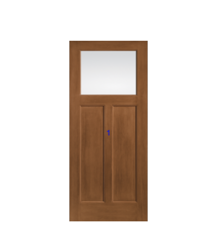 THERMATRU 6'8" Or 8'0" Classic Craft American Fir Craftsman Exterior Prehung Door  CCA210-LE/CCA210XC/ CCA210XJ/ CCA210XN/ CCA210XR/CCA8210-LE/CCA8210XC/CCA8210XJ/CCA87100-LE/ CCA8210XR/CCA87100XR