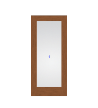 THERMATRU 6'8" Or 8'0" Classic Craft American Fir full Lite Panel Exterior Prehung Door CCA2400-LE/CCA2400XR/CCA2400XE/ CCA2400XK/CCA82400-LE/ CCA82400XE/ CCA82400XE