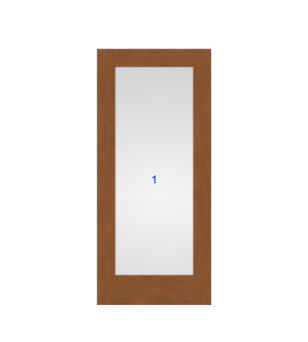 THERMATRU 6'8" Or 8'0" Classic Craft American Fir full Lite Panel Exterior Prehung Door CCA2400-LE/CCA2400XR/CCA2400XE/ CCA2400XK/CCA82400-LE/ CCA82400XE/ CCA82400XE