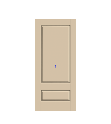 THERMATRU 6'8" Or 8'0" Classic Craft Canvas Panel Exterior Prehung Door CCV200/CCV831