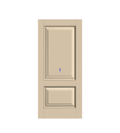 THERMATRU 6'8" Or 8'0" Classic Craft Canvas Panel Exterior Prehung Door  CCV220/ CCV8220