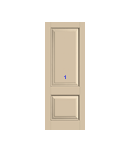 THERMATRU 6'8" Or 8'0" Classic Craft Canvas Panel Exterior Prehung Door  CCV220/ CCV8220