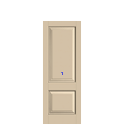 THERMATRU 6'8" Or 8'0" Classic Craft Canvas Panel Exterior Prehung Door  CCV220/ CCV8220