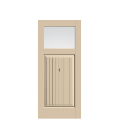 THERMATRU 6'8" Classic Craft Canvas Craftsman Exterior Prehung Door CCV910-LE/  CCV910XC/CCV910XJ/ CCV910XN/ CCV910XR