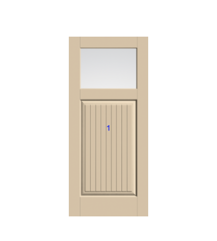 THERMATRU 6'8" Classic Craft Canvas Craftsman Exterior Prehung Door CCV910-LE/  CCV910XC/CCV910XJ/ CCV910XN/ CCV910XR
