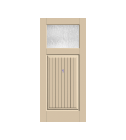 THERMATRU 6'8" Classic Craft Canvas Craftsman Exterior Prehung Door CCV910-LE/  CCV910XC/CCV910XJ/ CCV910XN/ CCV910XR
