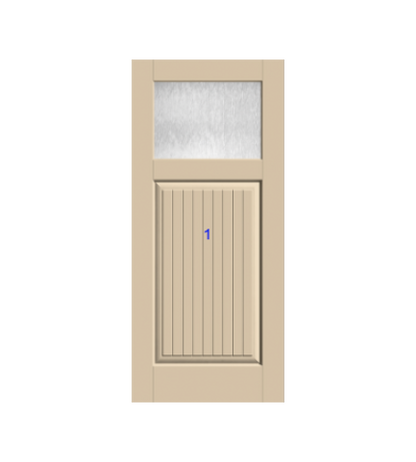 THERMATRU 6'8" Classic Craft Canvas Craftsman Exterior Prehung Door CCV910-LE/  CCV910XC/CCV910XJ/ CCV910XN/ CCV910XR
